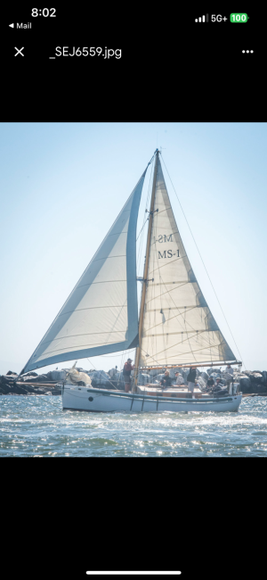 Coming across the finish line 