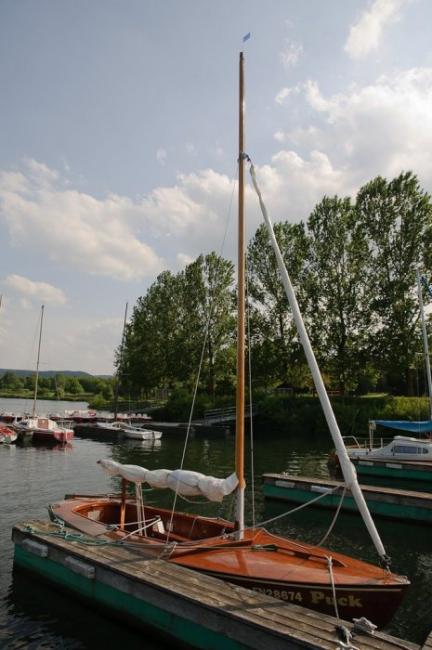 PUCK, 19' Schwertzugvogel class dinghy.