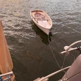 Astern of the mother ship