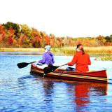 Cedar strip canoe photo