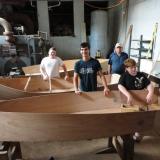 Some of the folks involved in the Polk County Community Boatbuilding Project