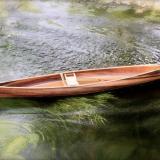 Solo Cedar Stip Canoe from Ashes Still Water Boats