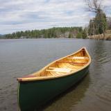 Traditional wood/canvas canoe