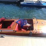 Runabout , docked on starboard side