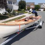 Custom Frieghter Canoe/ 2021/ cold molded/ Masterpiece