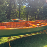 Classic Wooden Rowboat 12', on the hard starboard side view
