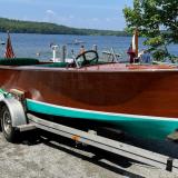 Chris-Craft 1933 Deluxe Utility, on trailer