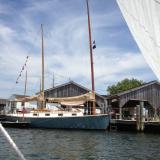 Herreshoff H-31 Cat Ketch sv/Dovetail, in water