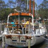 Luzier schooner, docked stern view