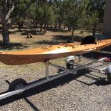 KAYAK AND TRAILER, on Kayak carrier