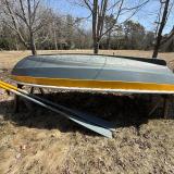 Joel White shell back dinghy, view of underneath