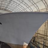 1965 Chris-Craft Constellation, inside starboard bow view