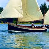 Gunter Yawl, Glued Lapstrake, 14’ On Deck, 22’ Overall, undersail