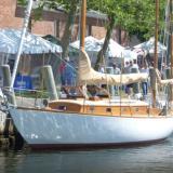 MEIGA DEL MAR, Nevins 40/Series A, at the WoodenBoat Show, 2016.