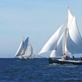 KATIE & GINNY, a Blue Moon keel cutter.