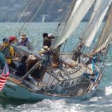 SCORPIO during the 2008 Great Schooner Race. Photo: Latitude / Andy © 2014 Latitude 38 Publishing, LLC