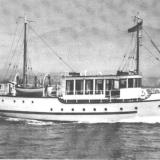 TWIN ISLES, fantail motoryacht built by Vancouver Shipyards in 1940.