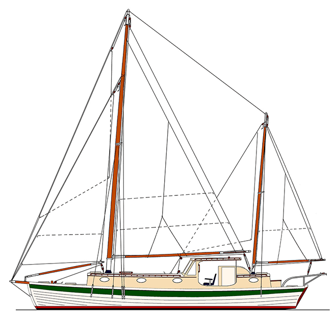 cold molded sailboat plans